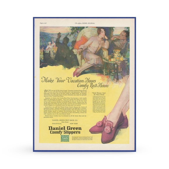 Daniel Green Vintage Comfy Slippers Hot Pink with Bows 1960s Size B70 - Picture 8 of 8